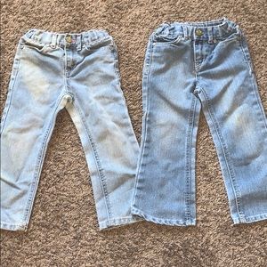 TWO 3T Cherokee Sparkle Jeans!